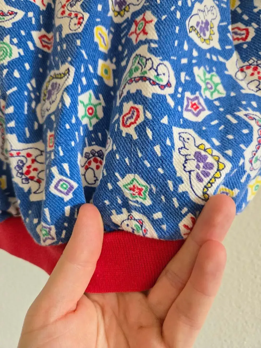 Vintage OshKosh B'Gosh Dinosaur Print Sweatshirt Jacket Size 2T